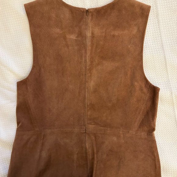 Country Road light brown suede leather dress, size 12, in good condition - Picture 5 of 5